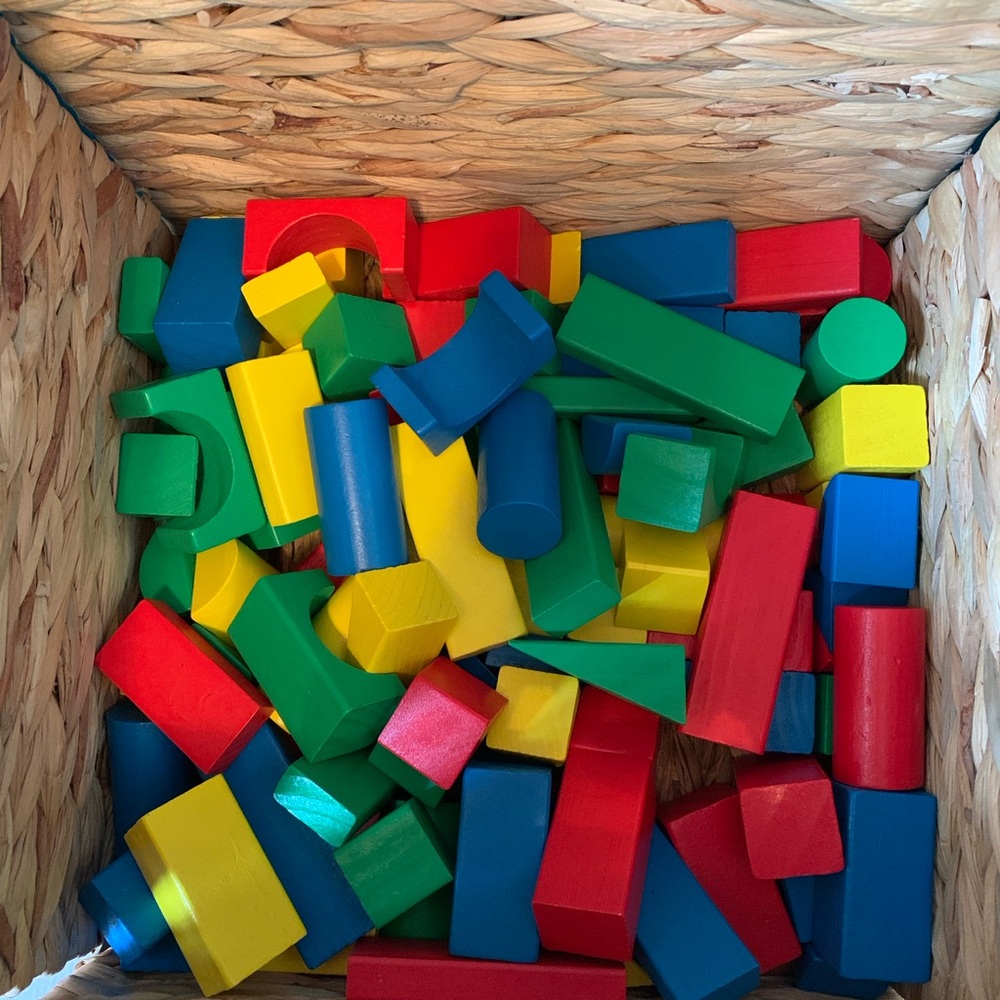 Melissa and Doug Colorful Building Blocks Set for Kids